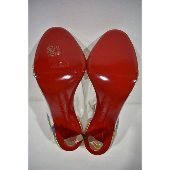 Christian Louboutin Astridal 100 Gold Patent Psychic Strap Sandal Heel Pump 40 - Picture 12 of 12